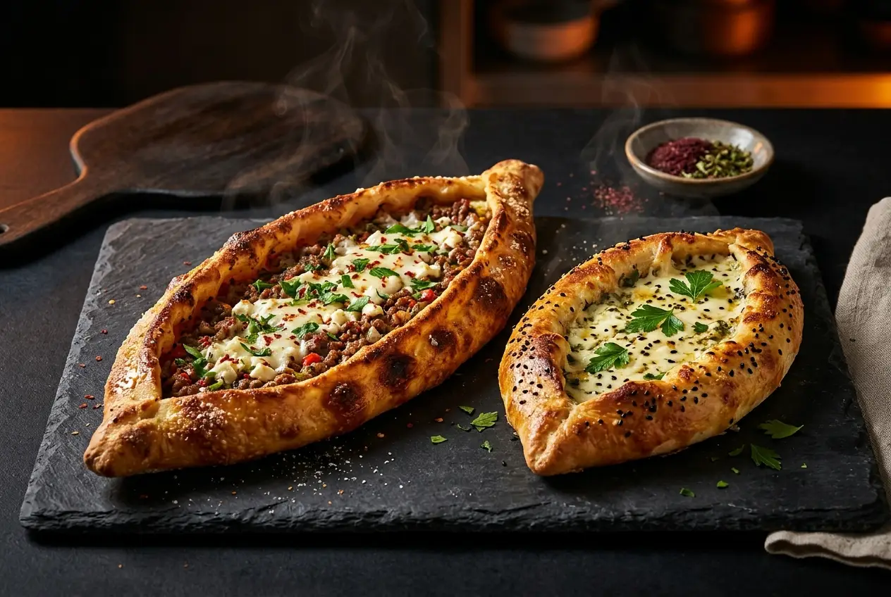 Stone-baked fatayer and pide