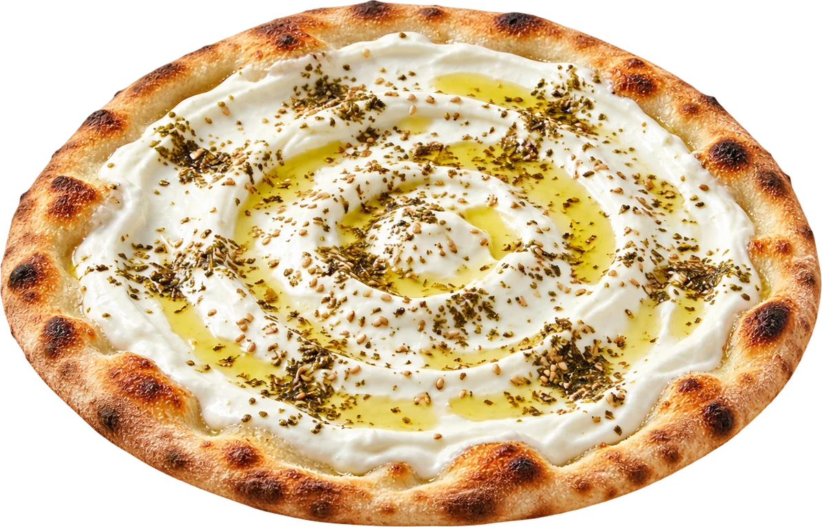 فطيرة اللبنة بالزعتر